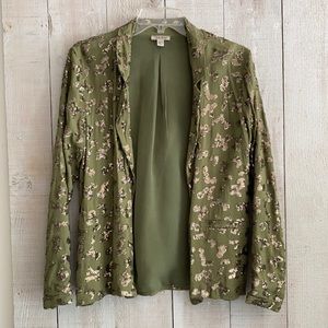 Lucky Brand sequin camo blazer Free People style